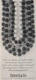 Tiffany Necklace Stones Vintage Retro Advert Ads A4 Photo Print