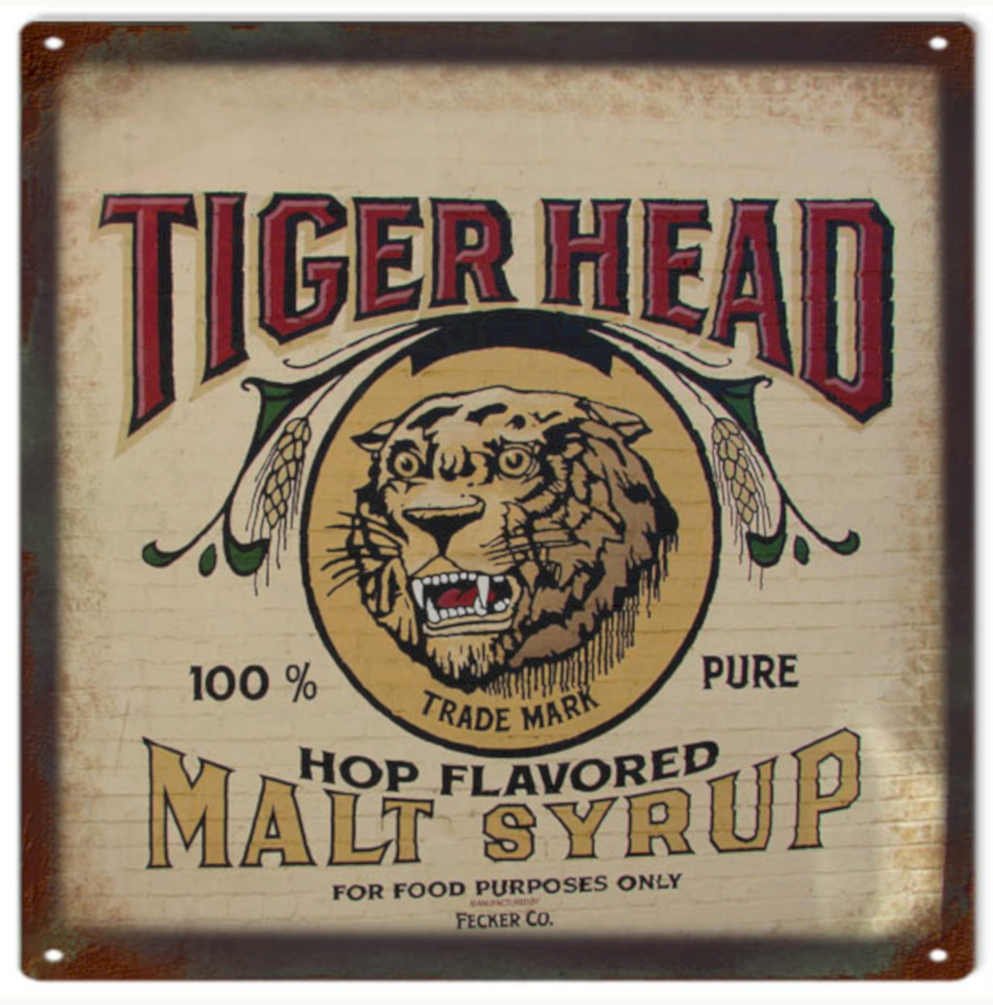 Tiger Head Syrup Vintage Retro Advert Ads A4 Photo Print