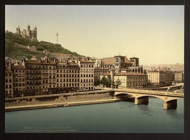 Tilsit Bridge Lyons Vintage A4 Photo Print