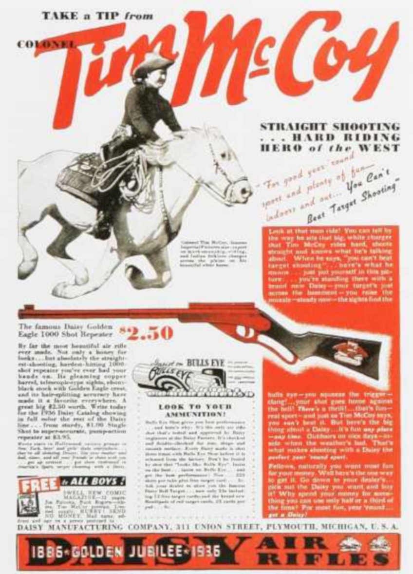 Tim Mcoy Western Vintage Retro Advert Ads A4 Photo Print