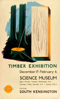 Timber Exhibition Log Vintage Retro Advert Poster A4 Photo Print