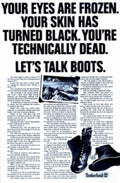 Timberland Boots Frozen 1990s Vintage Retro Advert
