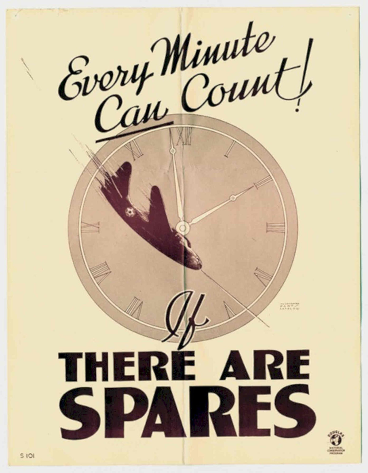 Time Conservation Defense American World War II Advert Poster