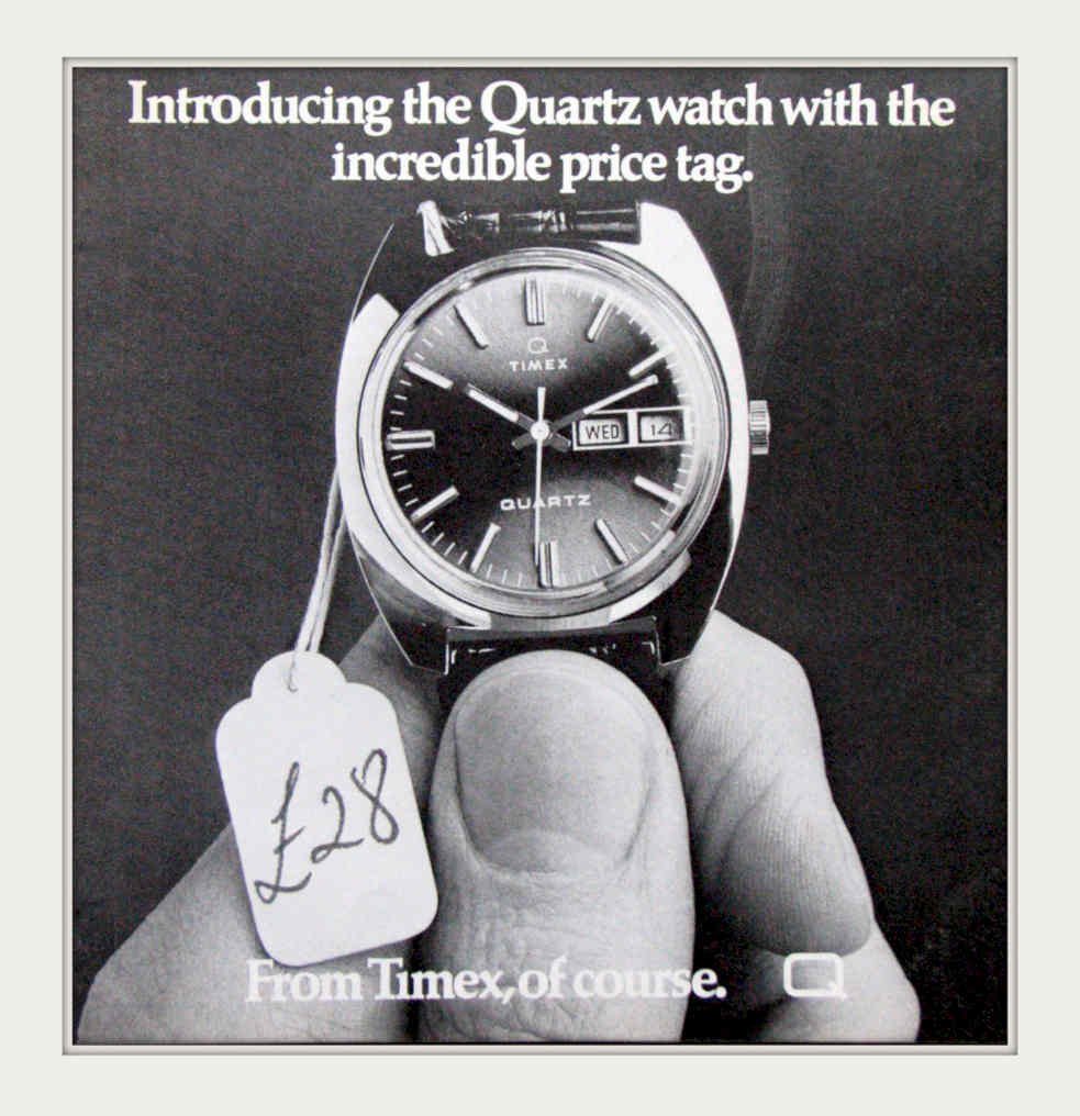 Timex Quartz Watch Vintage Retro Advert Poster A4 Photo Print