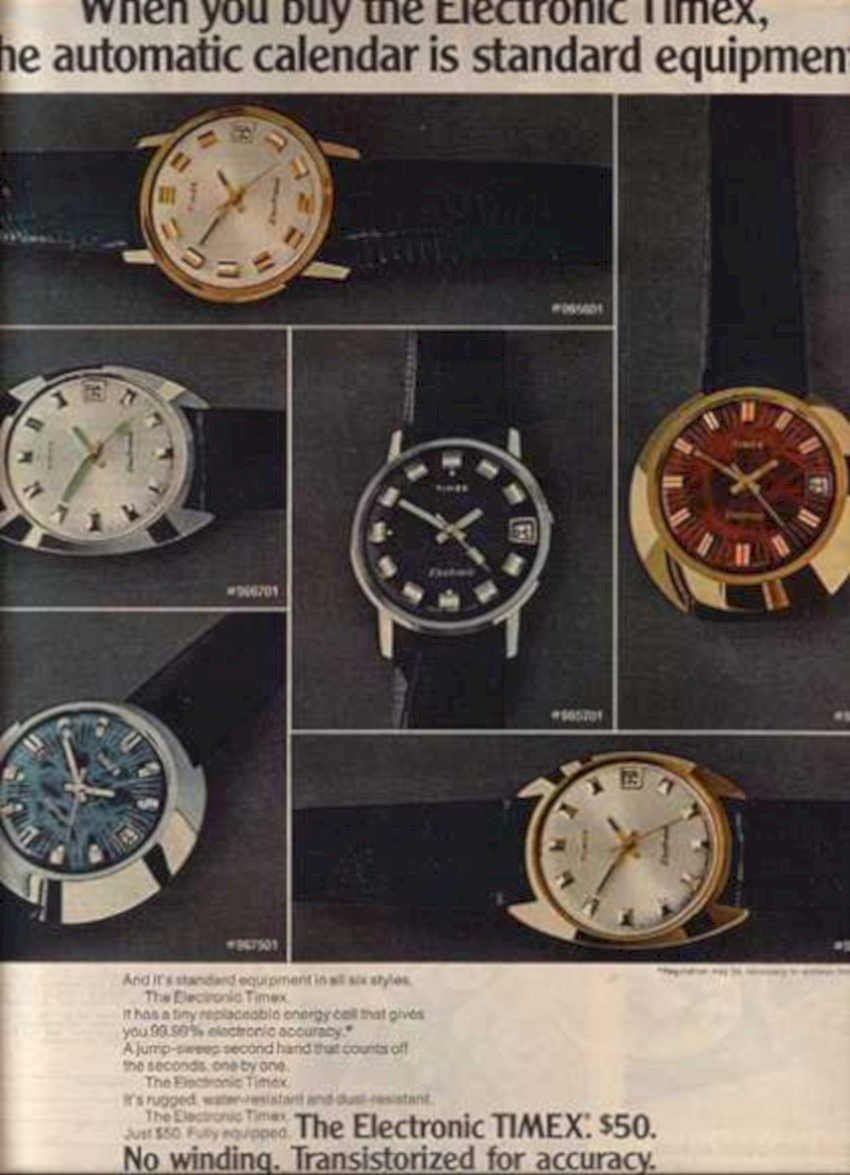 Timex Watch Styles Vintage Retro Advert Ads A4 Photo Print