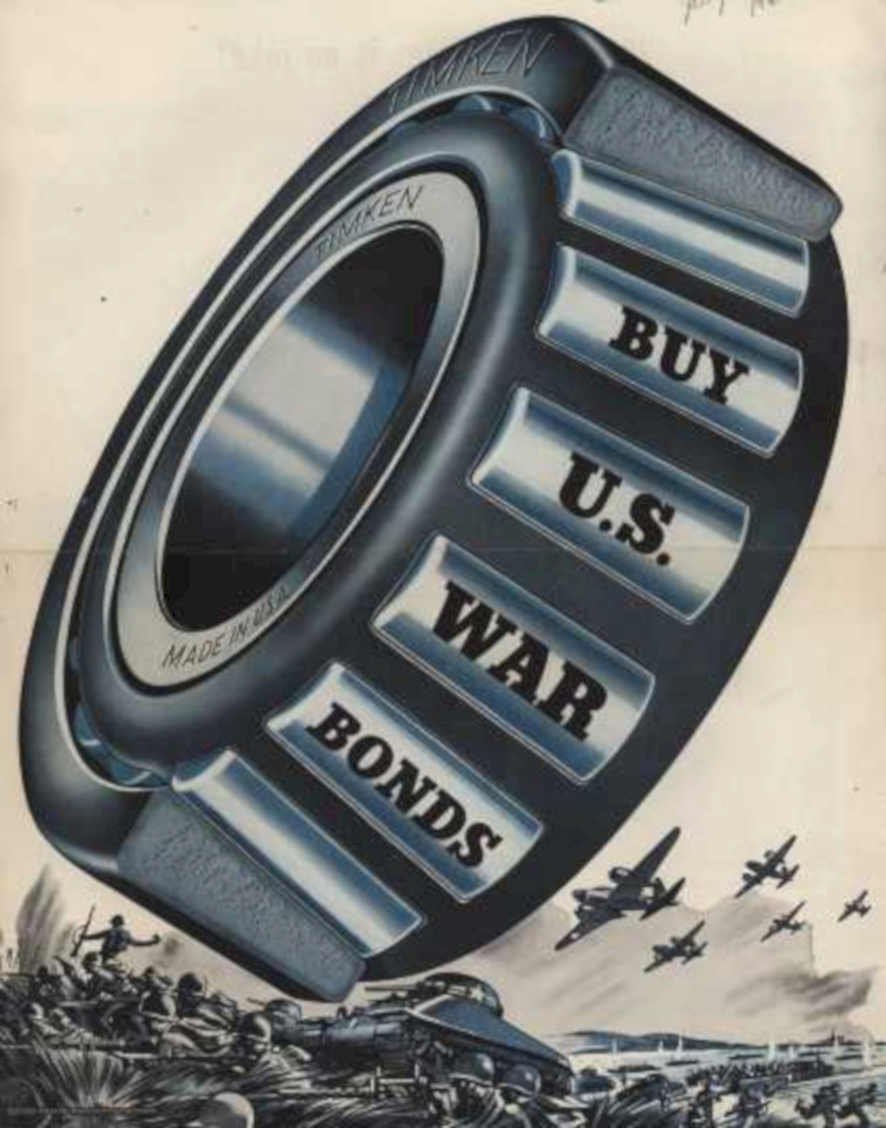 Timken War Bonds Vintage Retro Advert Ads A4 Photo Print