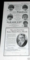 Tims Caps Parade Vintage Retro Advert Ads A4 Photo Print