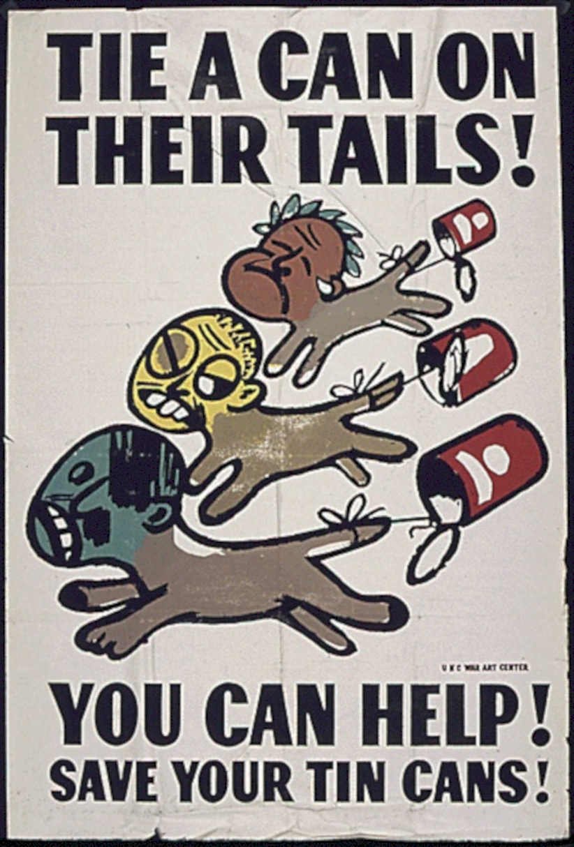 Tin Cans War Vintage Retro Advert Poster A4 Photo Print