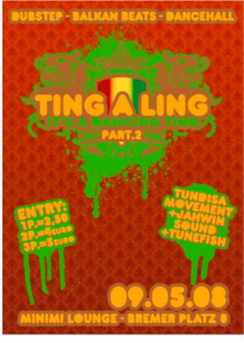 Tinga Ling Dance Vintage Retro Advert Ads A4 Photo Print