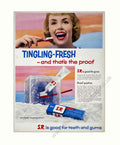Tingles Fresh Mints Vintage Retro Advert Poster A4 Photo Print