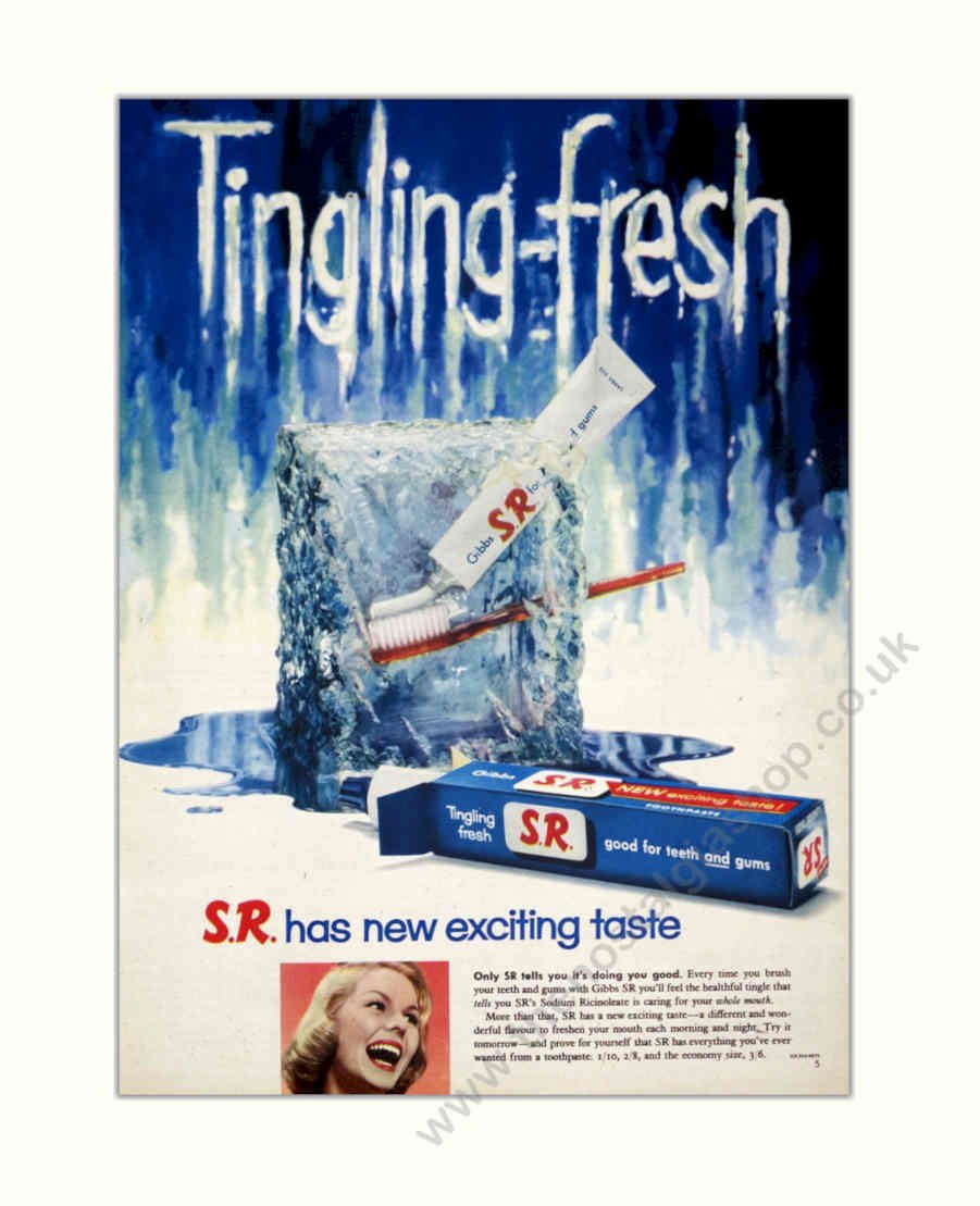 Tingling Fresh Sr Vintage Retro Advert Poster A4 Photo Print
