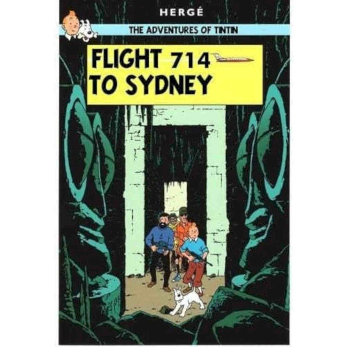 Tintin Flight 714 To Sydney Vintage Retro Advert Poster A4 Photo Print
