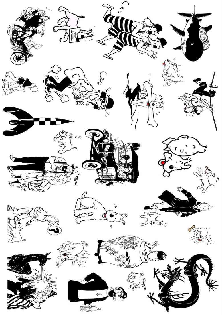 Tintin tintin A4 Photo Print