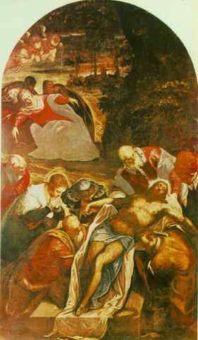 Tintoretto Entombment A4 Photo Print