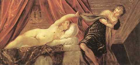 Tintoretto Joseph And Potiphars Wife A4 Photo Print
