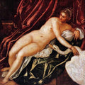 Tintoretto Leda And The Swan A4 Photo Print