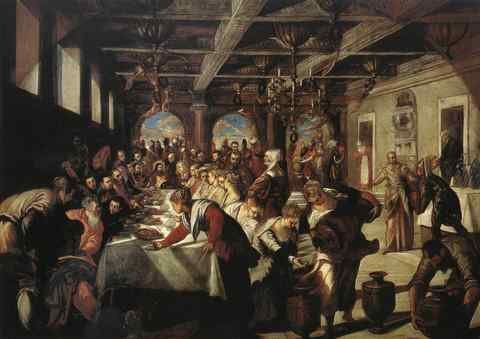 Tintoretto Marriage At Cana A4 Photo Print