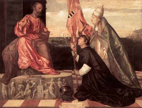 Tintoretto Pope Alexander Iv Presenting Jacopo Pesaro To St Peter A4 Photo Print