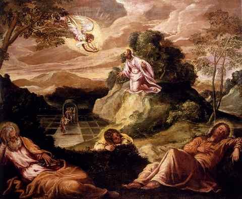 Tintoretto Robusti Jacopo Agony In The Garden A4 Photo Print