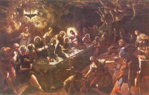 Tintoretto The Last Supper A4 Photo Print