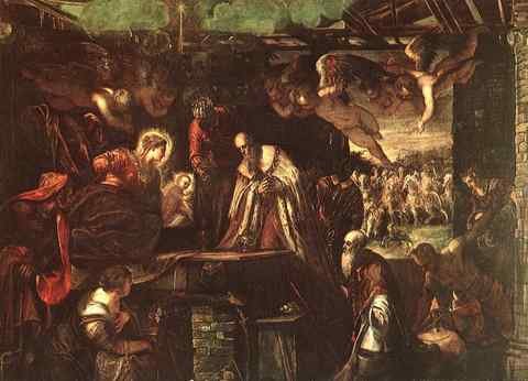 Tintoretto Tintoretto Adoration Of The Magi A4 Photo Print