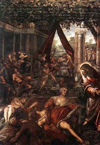 Tintoretto Tintoretto La Probatica Piscina A4 Photo Print
