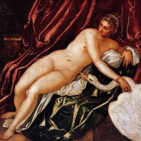 Tintoretto Tintoretto Leda And The Swan A4 Photo Print