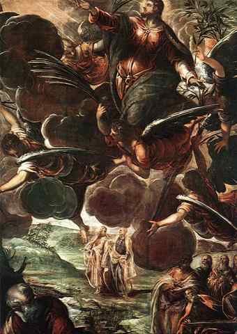 Tintoretto Tintoretto The Ascension Detail1 A4 Photo Print