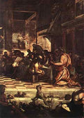 Tintoretto Tintoretto The Last Supper Detail1 A4 Photo Print