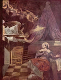 Tintoretto annunciation 1581 Art A4 Photo Print