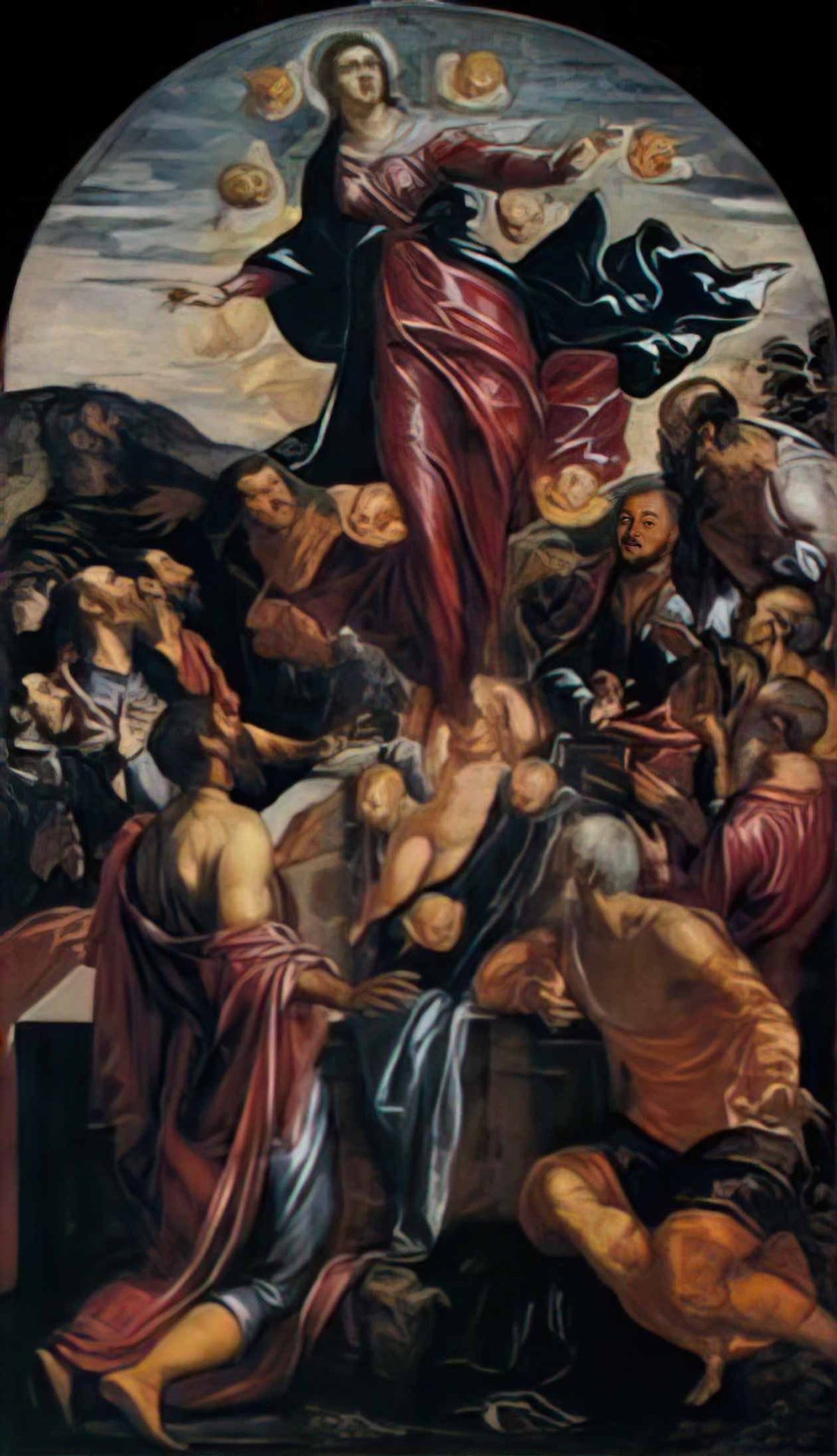 Tintoretto assumption of the virgin Art A4 Photo Print