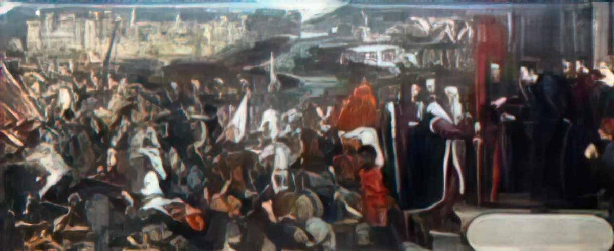 Tintoretto battle of asola Art A4 Photo Print