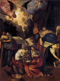 Tintoretto birth of st john the baptist Art A4 Photo Print