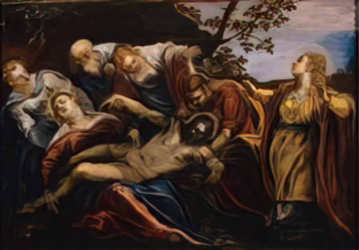Tintoretto deploration of christ 1559 Art A4 Photo Print