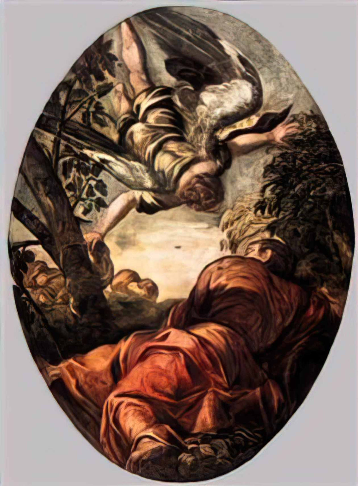 Tintoretto elijah fed by the angel 1578 Art A4 Photo Print