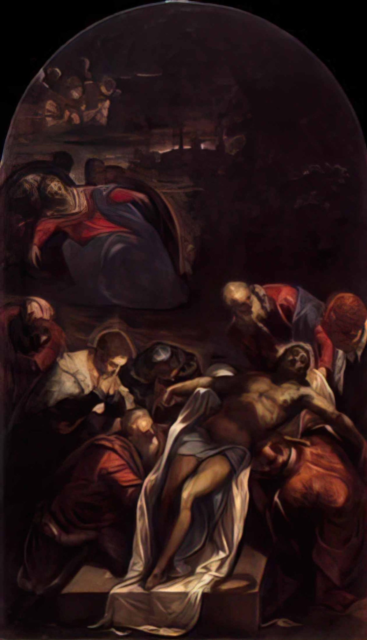 Tintoretto entombment 1594 Art A4 Photo Print