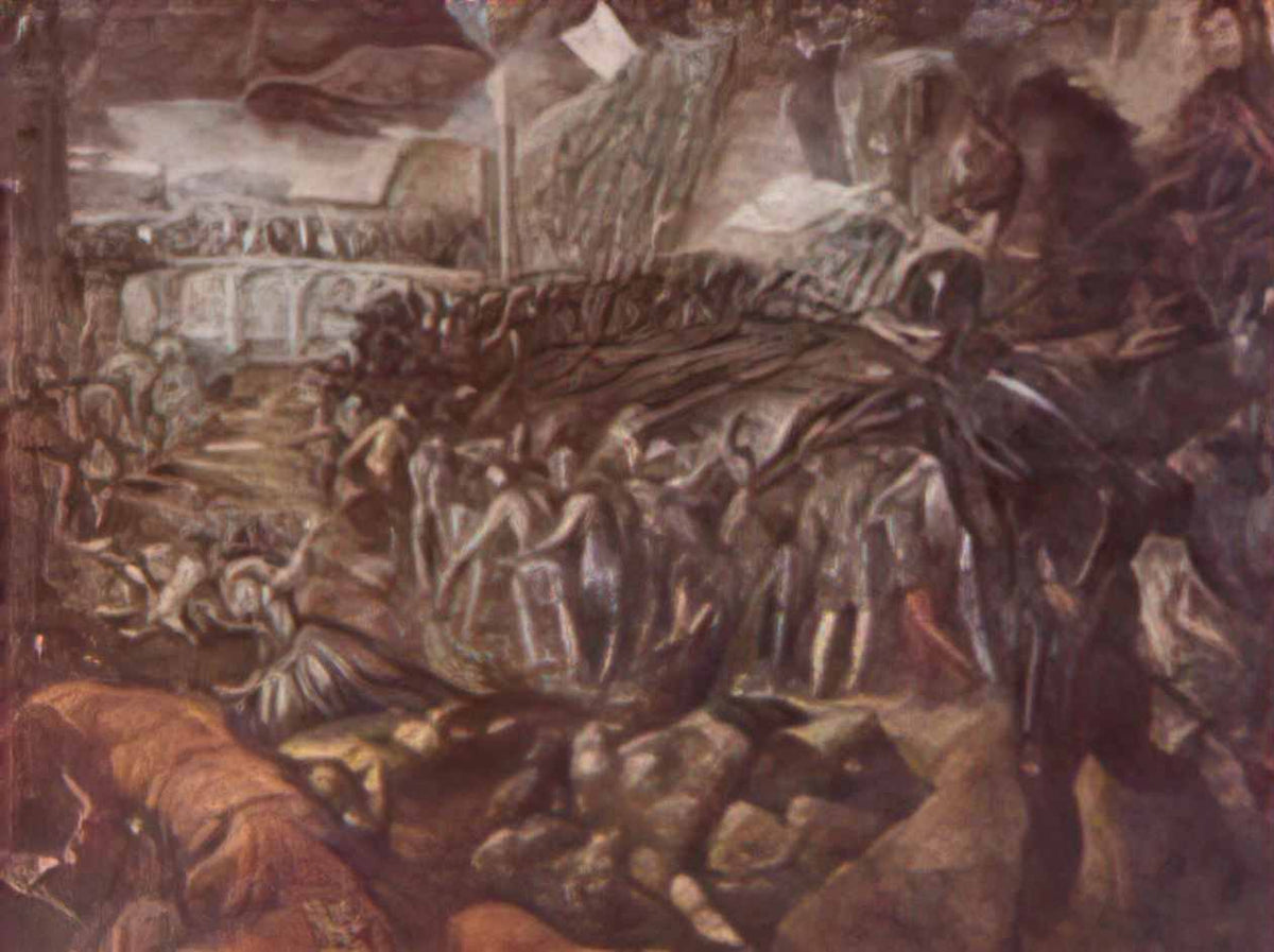 Tintoretto frederick ii conquered parma in 1521 1579 Art A4 Photo Print