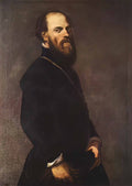 Tintoretto man with gold chain Art A4 Photo Print