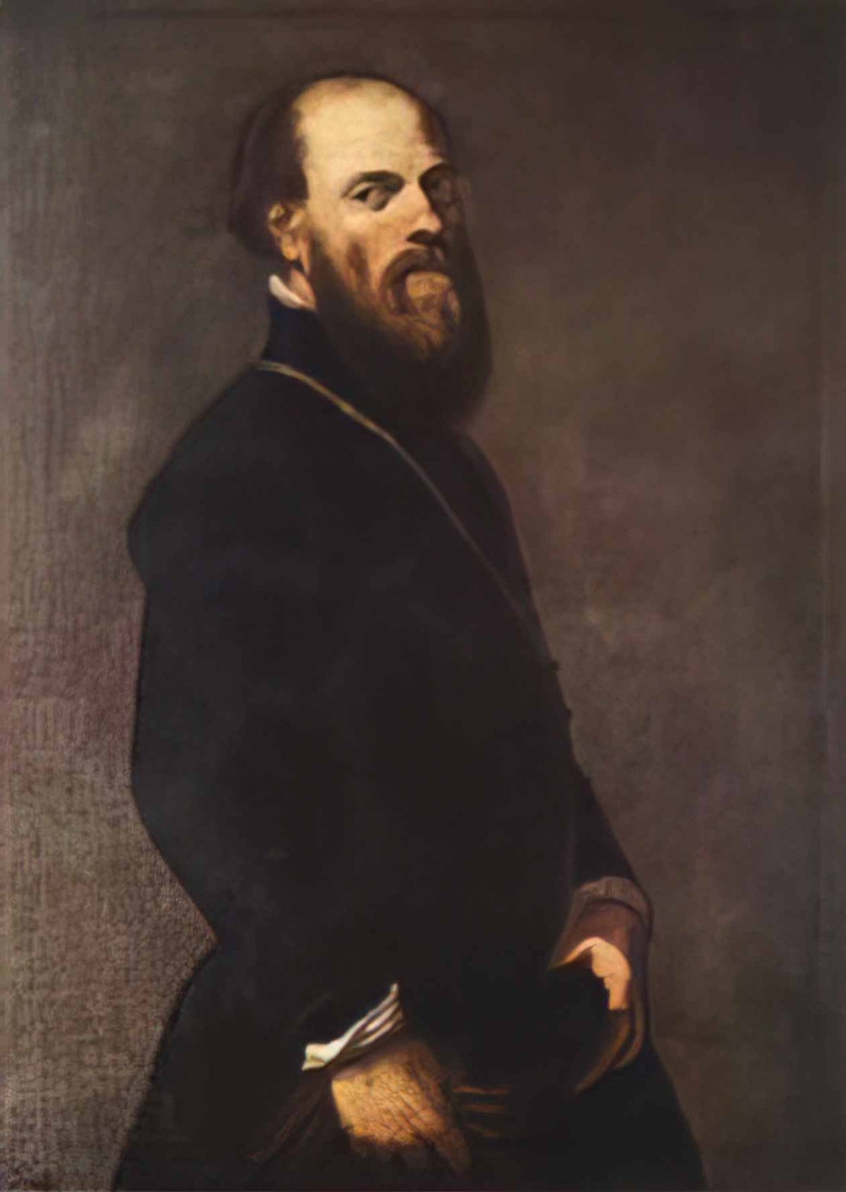 Tintoretto man with gold chain Art A4 Photo Print