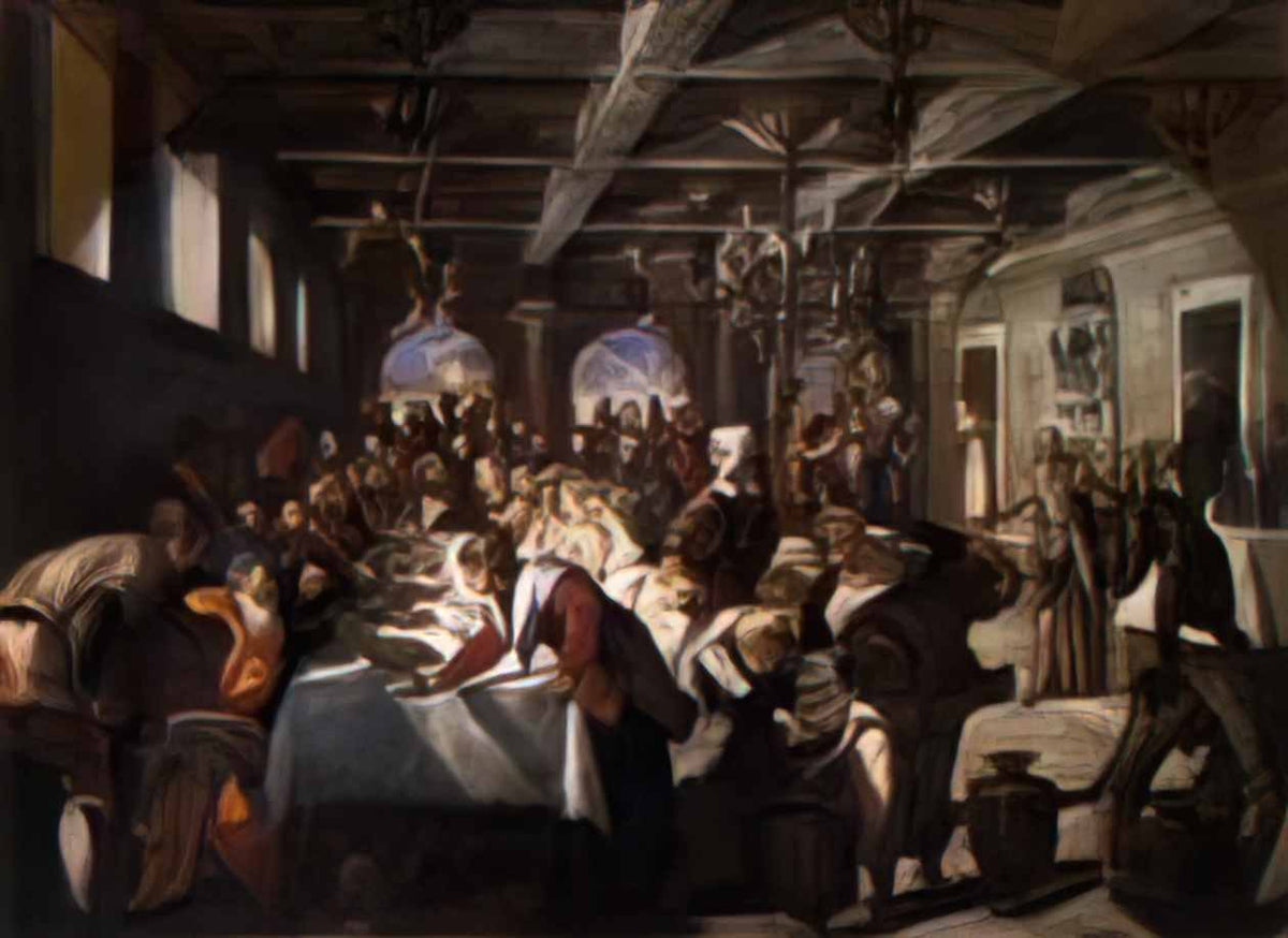 Tintoretto marriage at cana 1561 Art A4 Photo Print