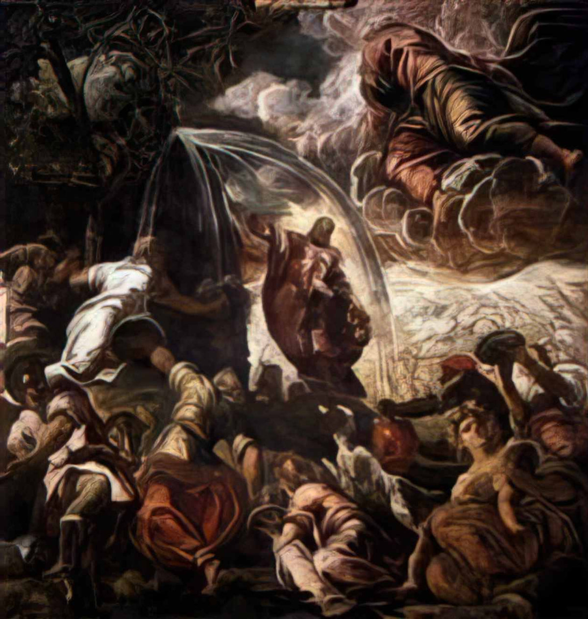Tintoretto moses drawing water from the rock 1577 Art A4 Photo Print