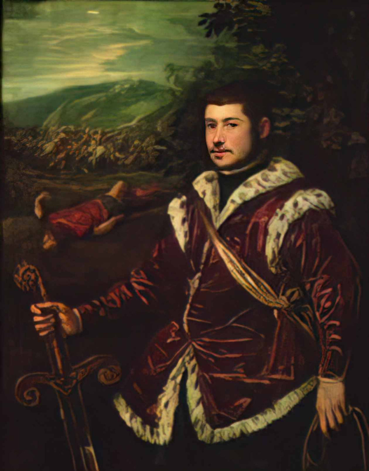 Tintoretto portrait of a young man Art A4 Photo Print