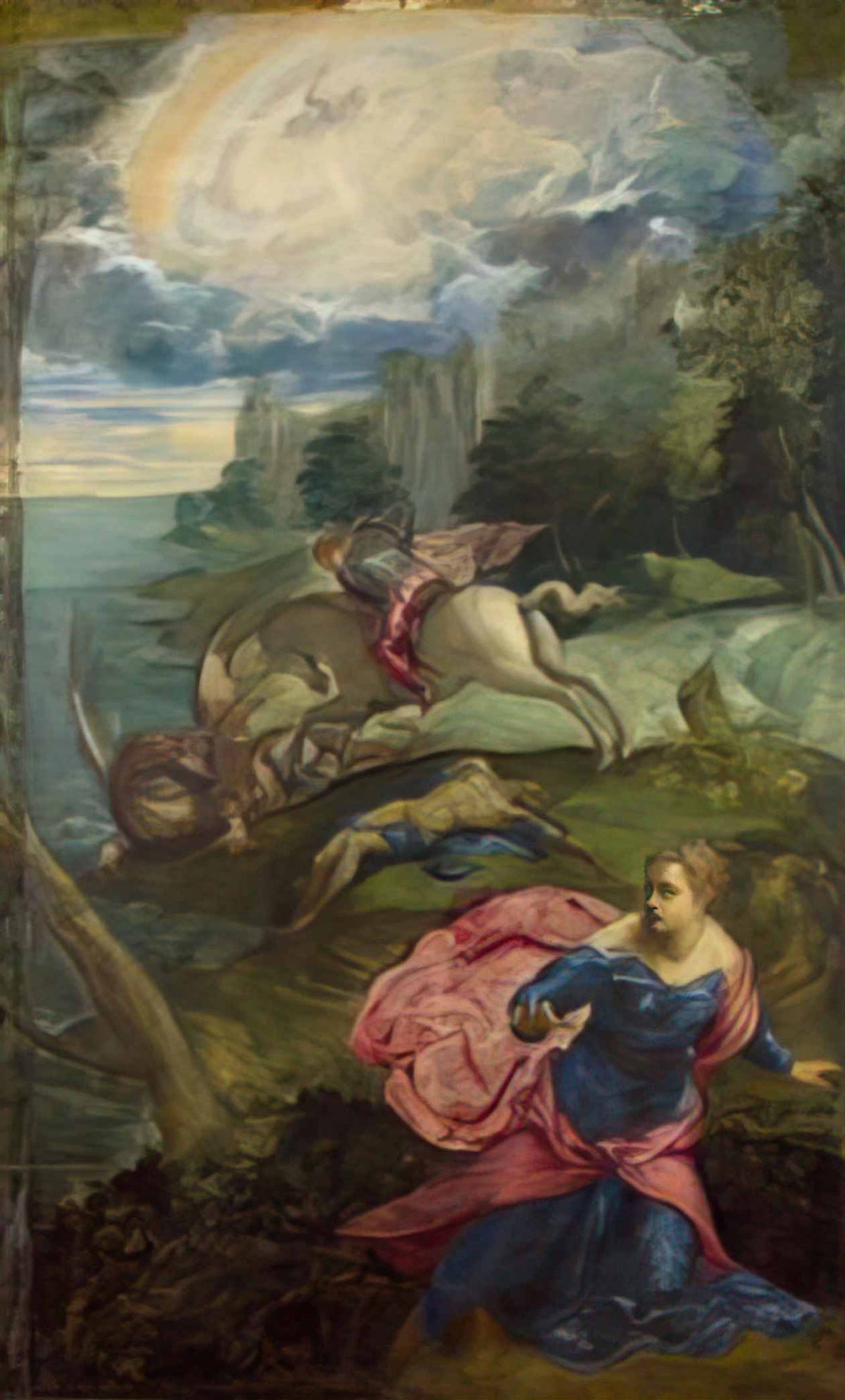 Tintoretto saint george and the dragon Art A4 Photo Print
