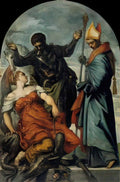 Tintoretto st louis st george and the princess Art A4 Photo Print