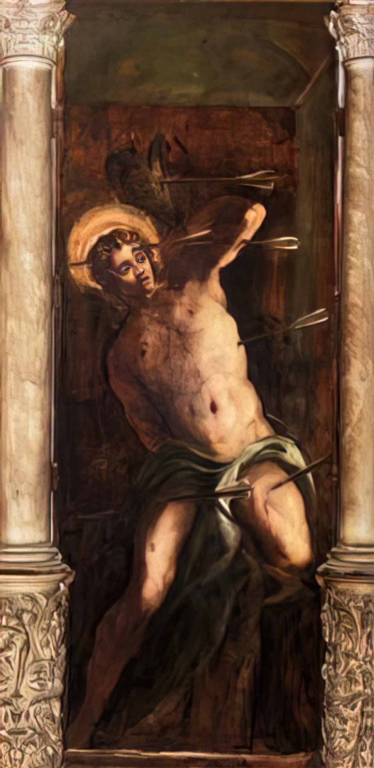 Tintoretto st sebastian 1581 Art A4 Photo Print