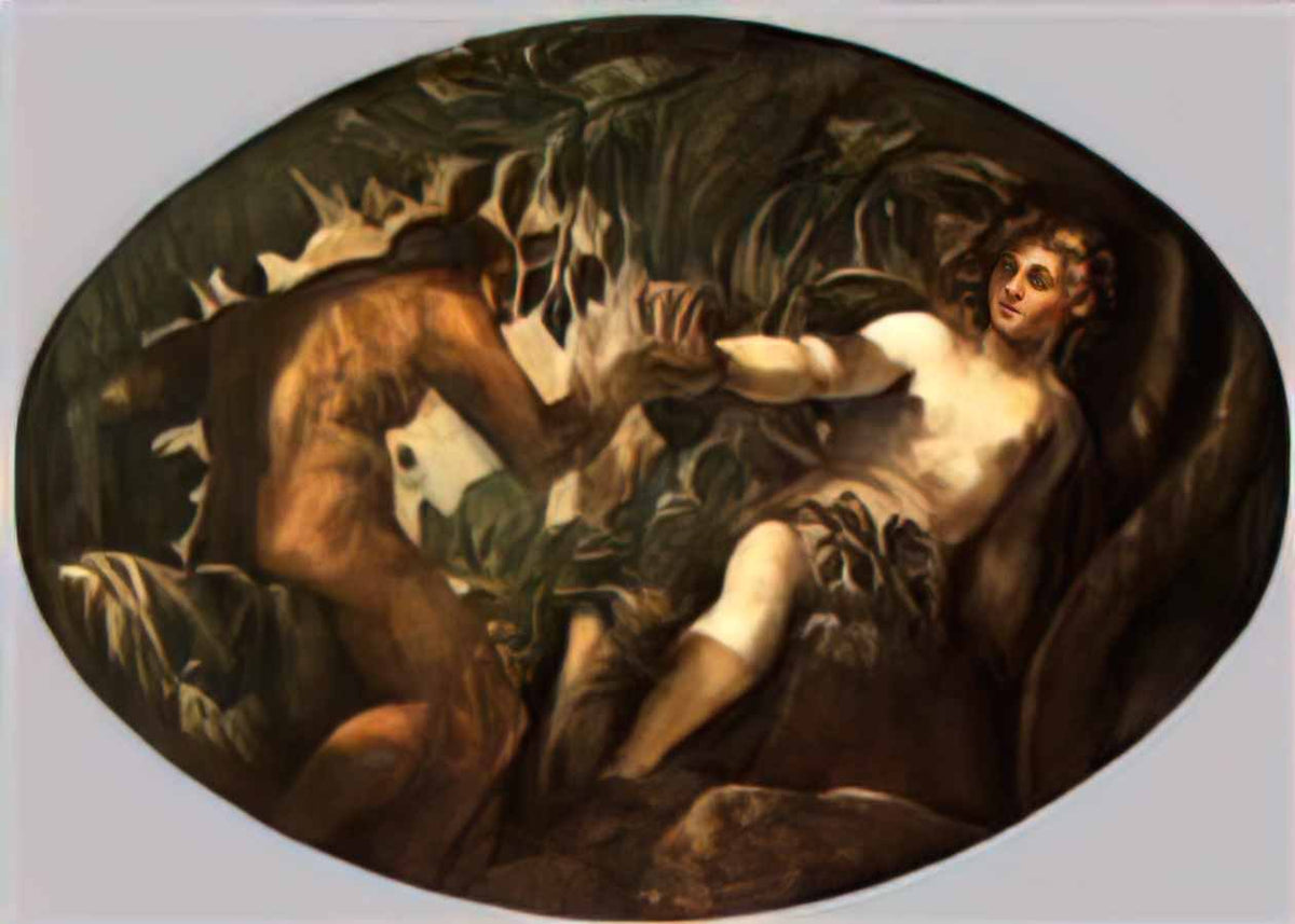 Tintoretto the fall of man 1578 Art A4 Photo Print