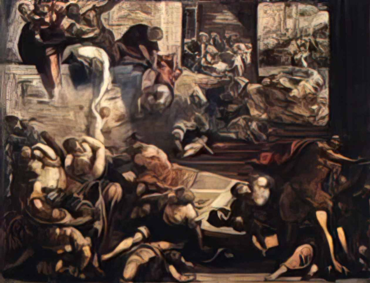 Tintoretto the massacre of the innocents 1587 Art A4 Photo Print