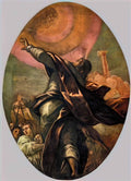 Tintoretto the pillar of fire 1578 Art A4 Photo Print