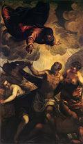 Tintoretto the temptation of st anthony Art A4 Photo Print