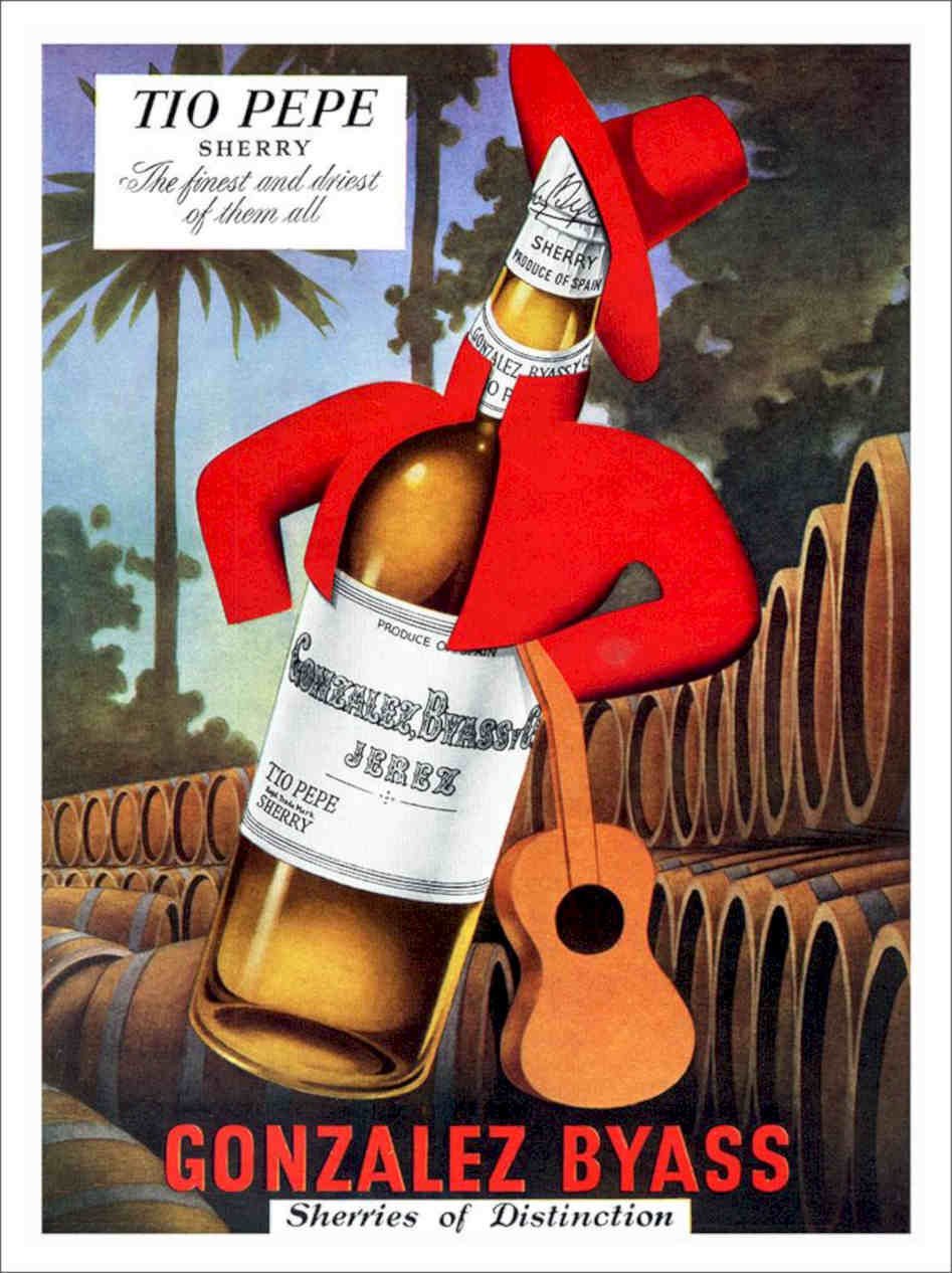 Tio Pepe Sherry Advert 1950s Vintage Retro Advert Poster A4 Photo Print